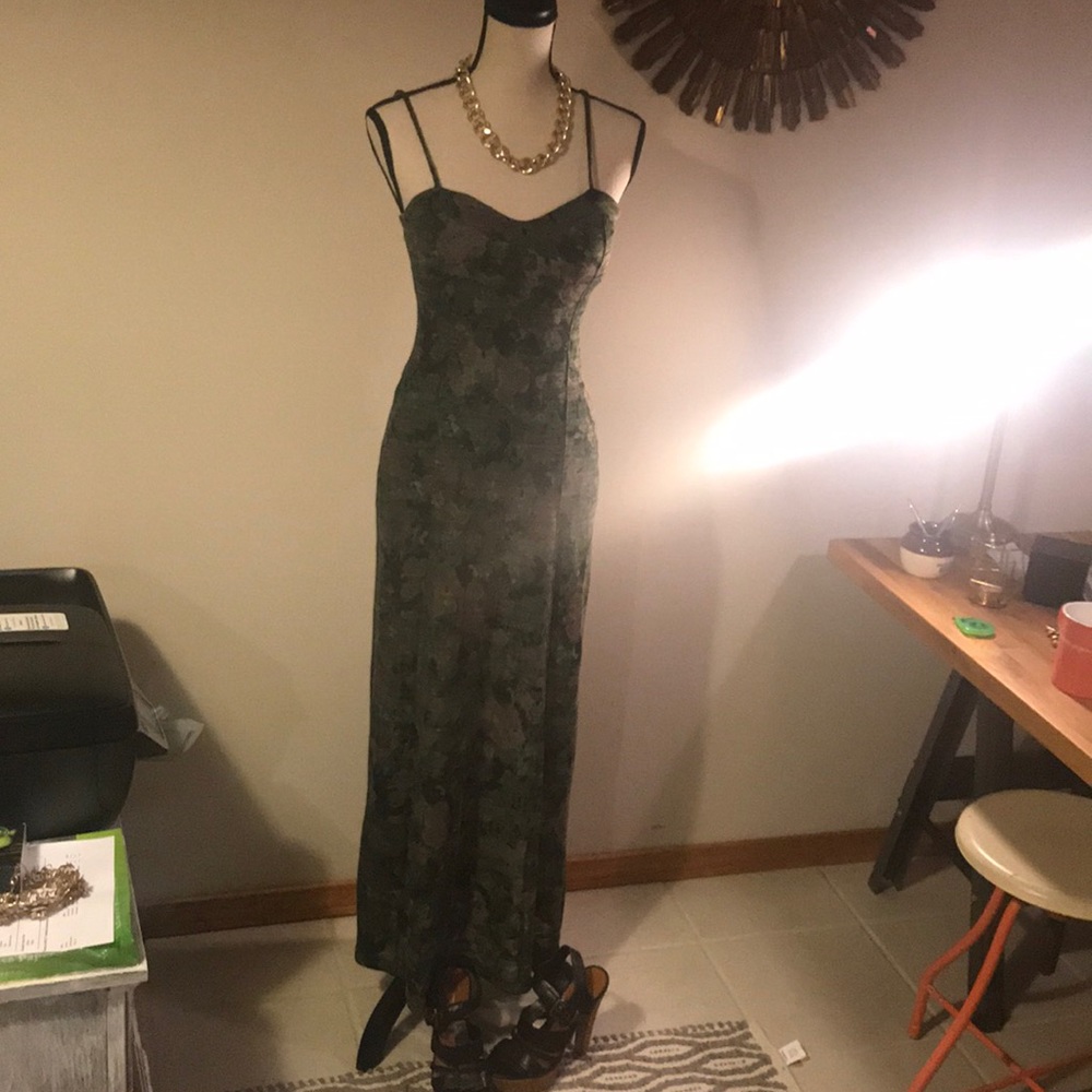 Jessica Simpson Camo print maxi dress